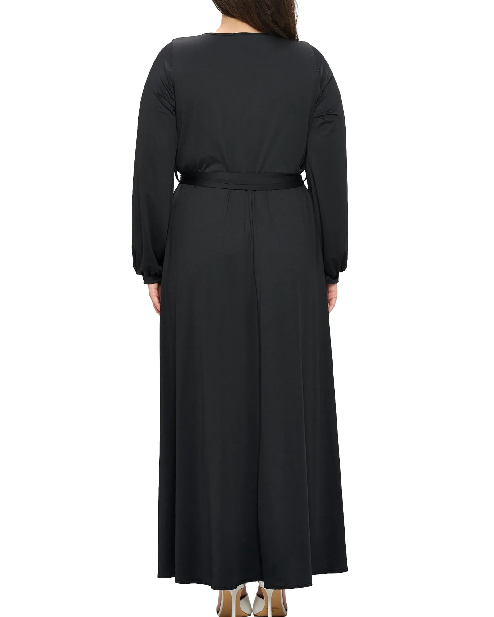 Espinoza Surplice Maxi Dress | Black